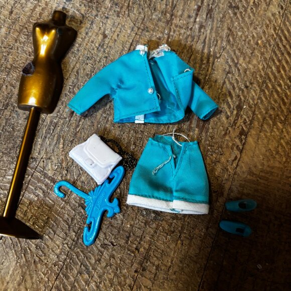 Topper Dawn doll clothes Chain er Up blue 727 - Picture 2 of 2